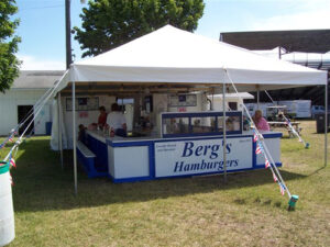 20x20 all white pole tent