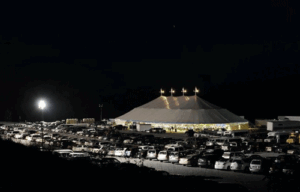 Distance View of a large commercial tent